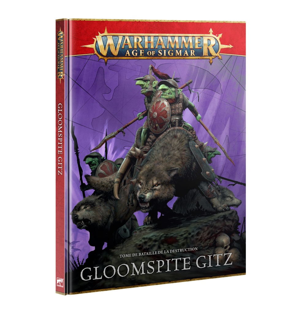 [9781804575192,89-63,Age of Sigmar,AoS,battletome,tome de bataille] Tome de bataille VF V4 - Vils du Fielobscur / Gloomspite Gitz