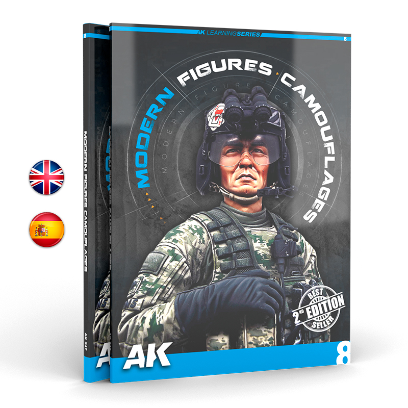 CAMUFLAJES MODERNOS PARA FIGURAS (AK LERNING SERIES Nº 8) Spanish