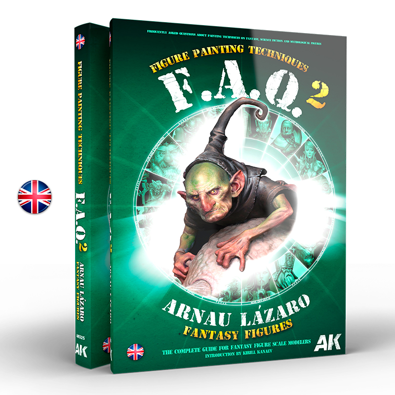 [8435568334038,AK525] FAQ 2 FANTASY FIGURES PAINTING TECHNIQUES by Arnau Lázaro - English
