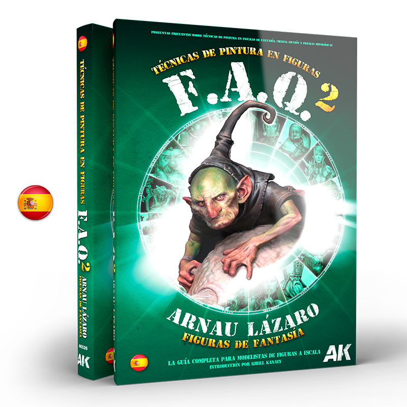 [8435568334045,AK526] FAQ 2 FANTASY FIGURES PAINTING TECHNIQUES by Arnau Lázaro - Spanish