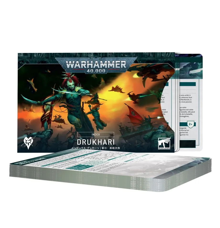 [5011921140435,72-45,Index Cards] Index : Drukhari (Français)