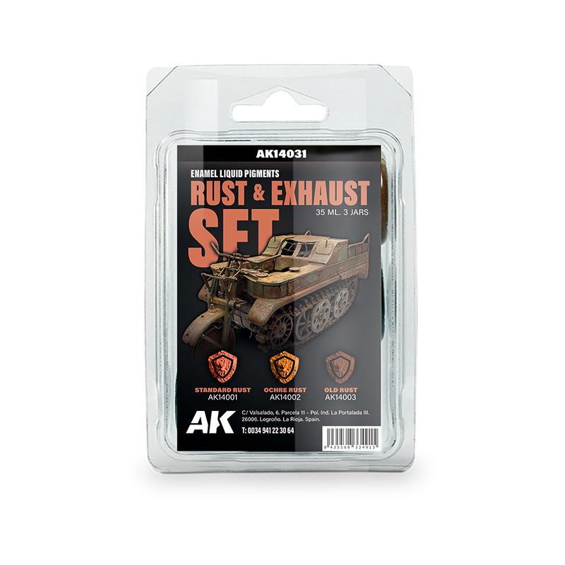 [8435568334915,AK14031] Rust & Exhaust Set - Enamel Liquid Pigment