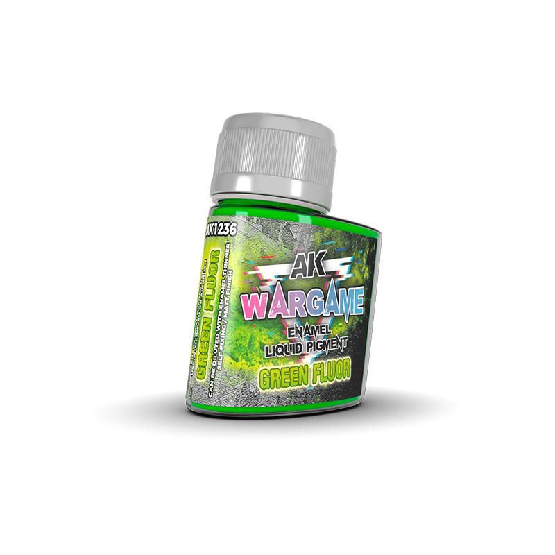 [8435568335257,AK1236] Green Fluor - Enamel Liquid Pigments 35 mL