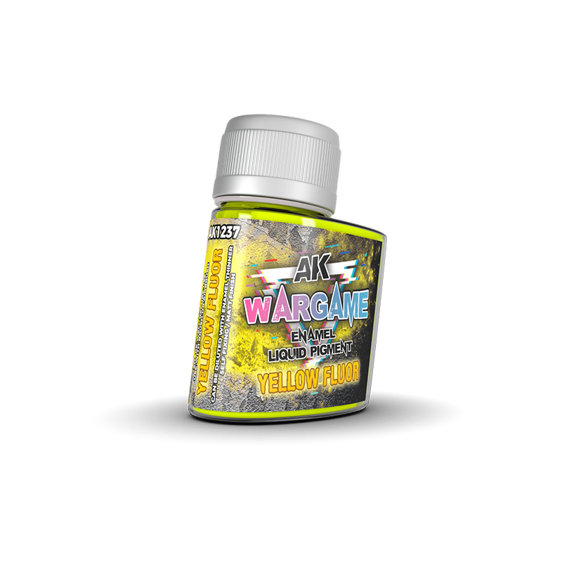 [8435568335264,AK1237] Yellow Fluor  - Enamel Liquid Pigments 35 mL