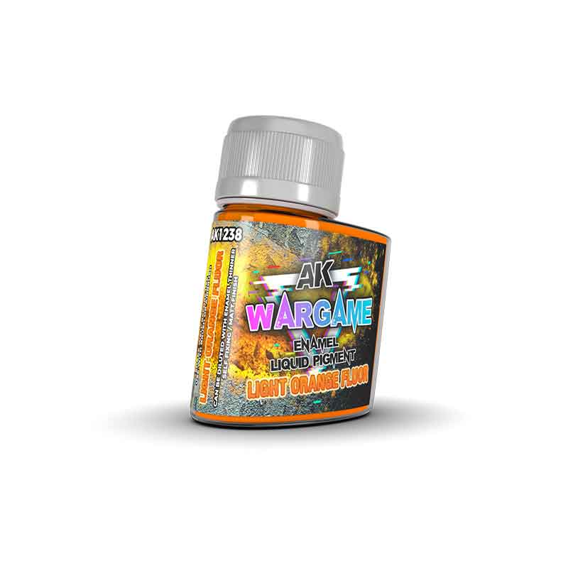 [8435568335271,AK1238] Light Orange Fluor - Enamel Liquid Pigments 35 mL