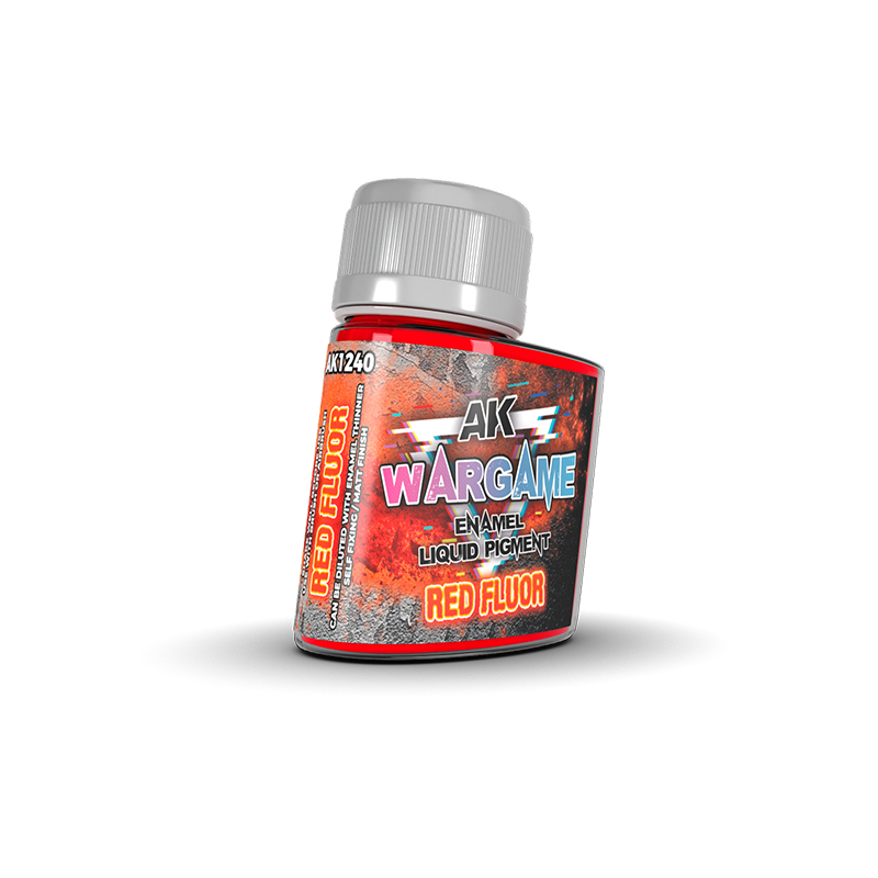 [8435568335295,AK1240] Red Fluor - Enamel Liquid Pigments 35 mL