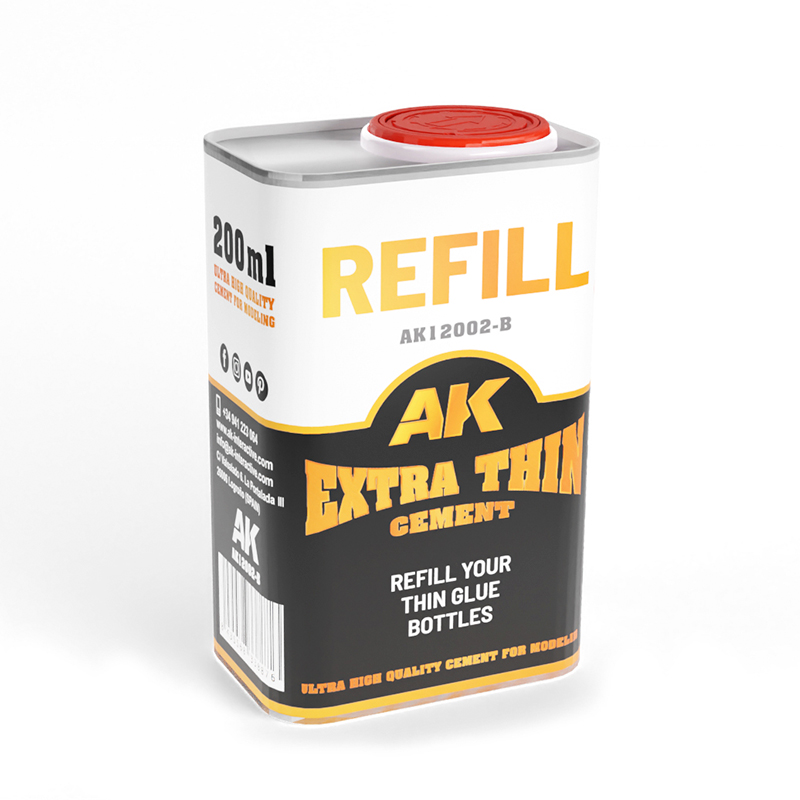 [8435568338876,AK12002-B,glue,colle] Extra Thin Cement - Refill