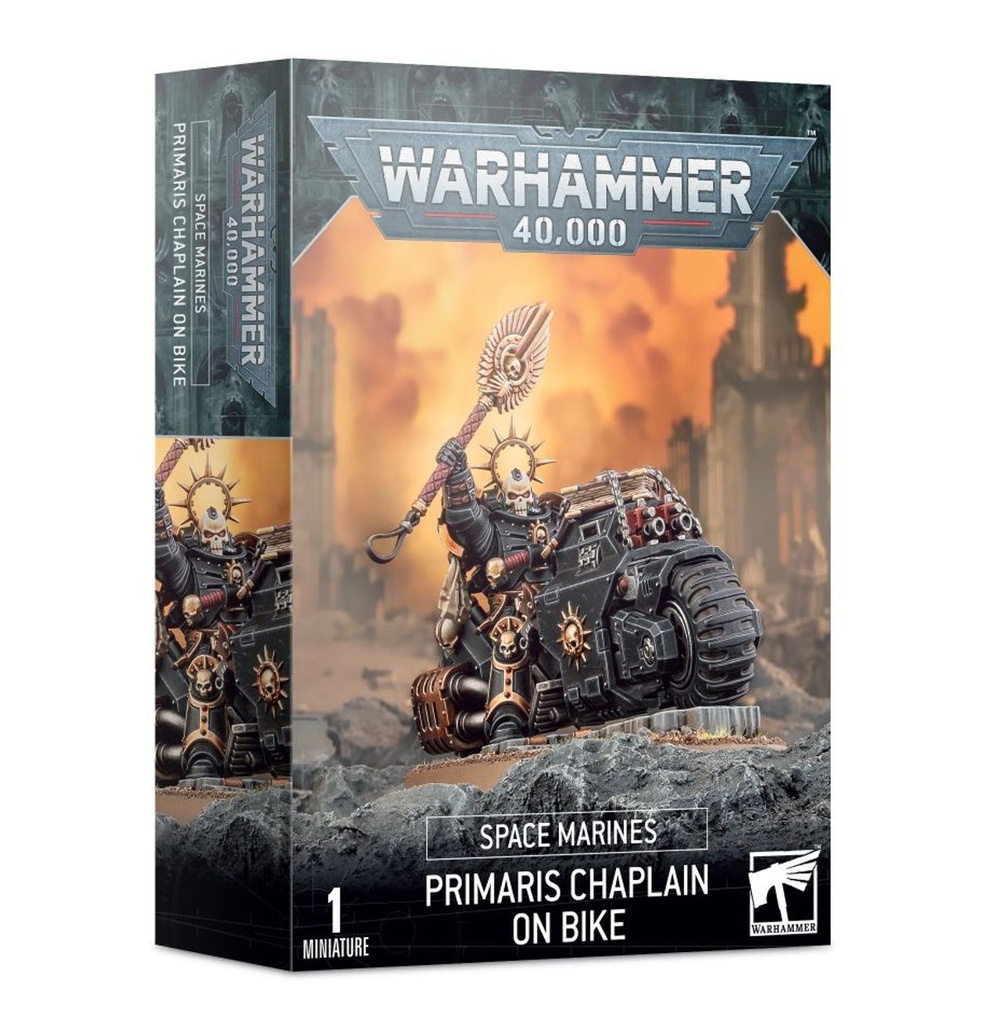 [5011921135202] Space Marines: Chapelain Primaris À Moto