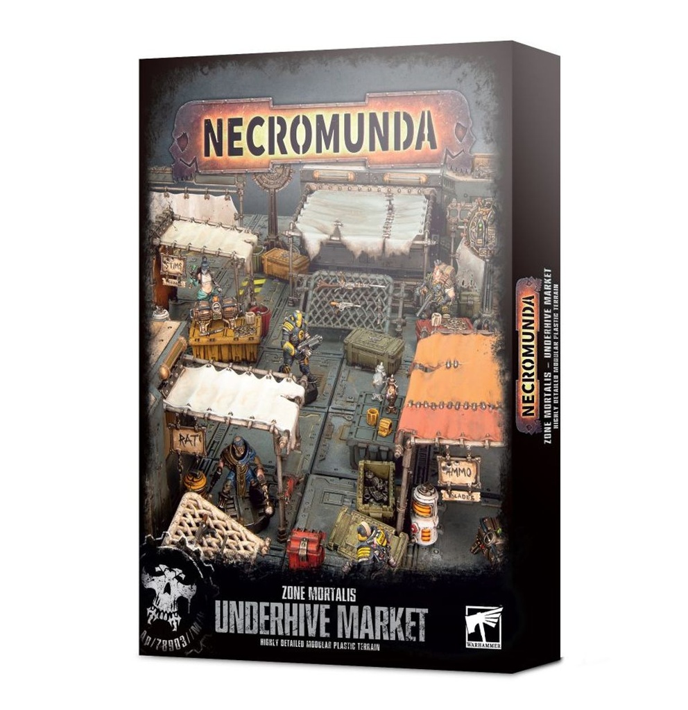[5011921173877,300-85,99120599049,Necromunda,Décor] Zone Mortalis - Underhive Market