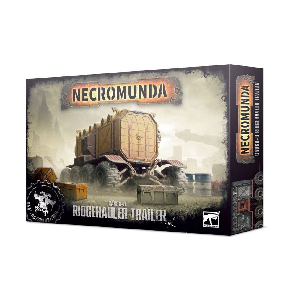 [5011921179831,301-03,99120599054,Necromunda,Décor] Cargo-8 Ridgehauler Trailer