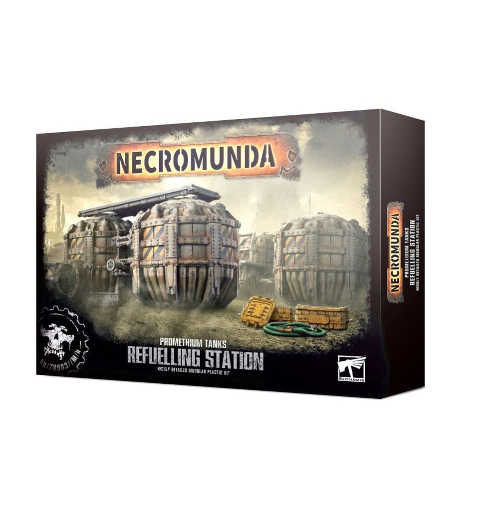 [5011921177783,301-13,99120599053,Necromunda,Décor] Promethium Tanks Refuelling Station
