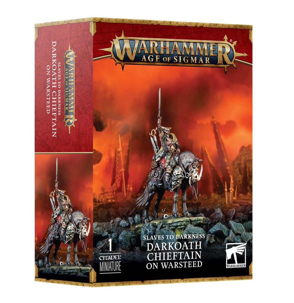 [5011921204090,83-53,Age of Sigmar,Slaves to Darkness,aos] Slaves to Darkness : Chef de guerre noir:serment sur destrier