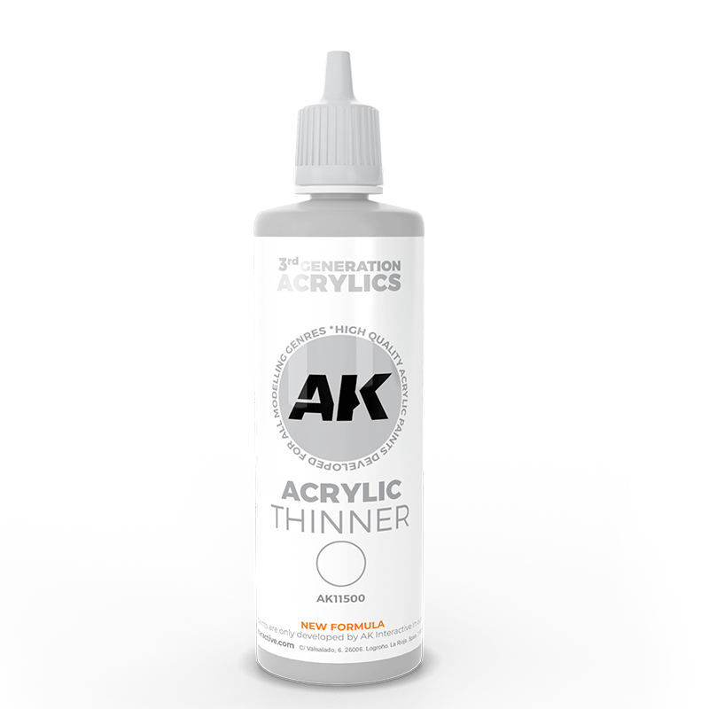 AK Interactive 11500 Acrylic Paint Thinner 100ml