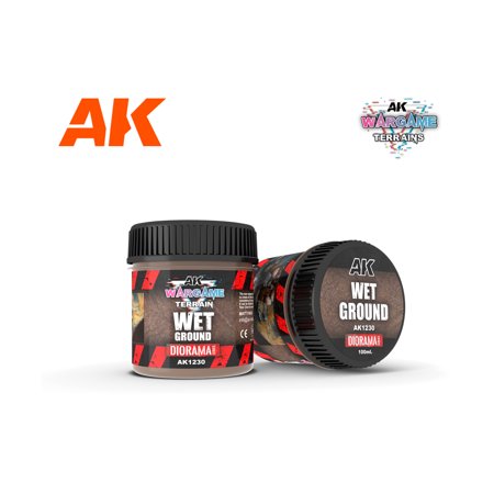 [8435568331044,AK1230] AK Interactive 1230 Wet Ground 100ml Wargame Terrain Diorama