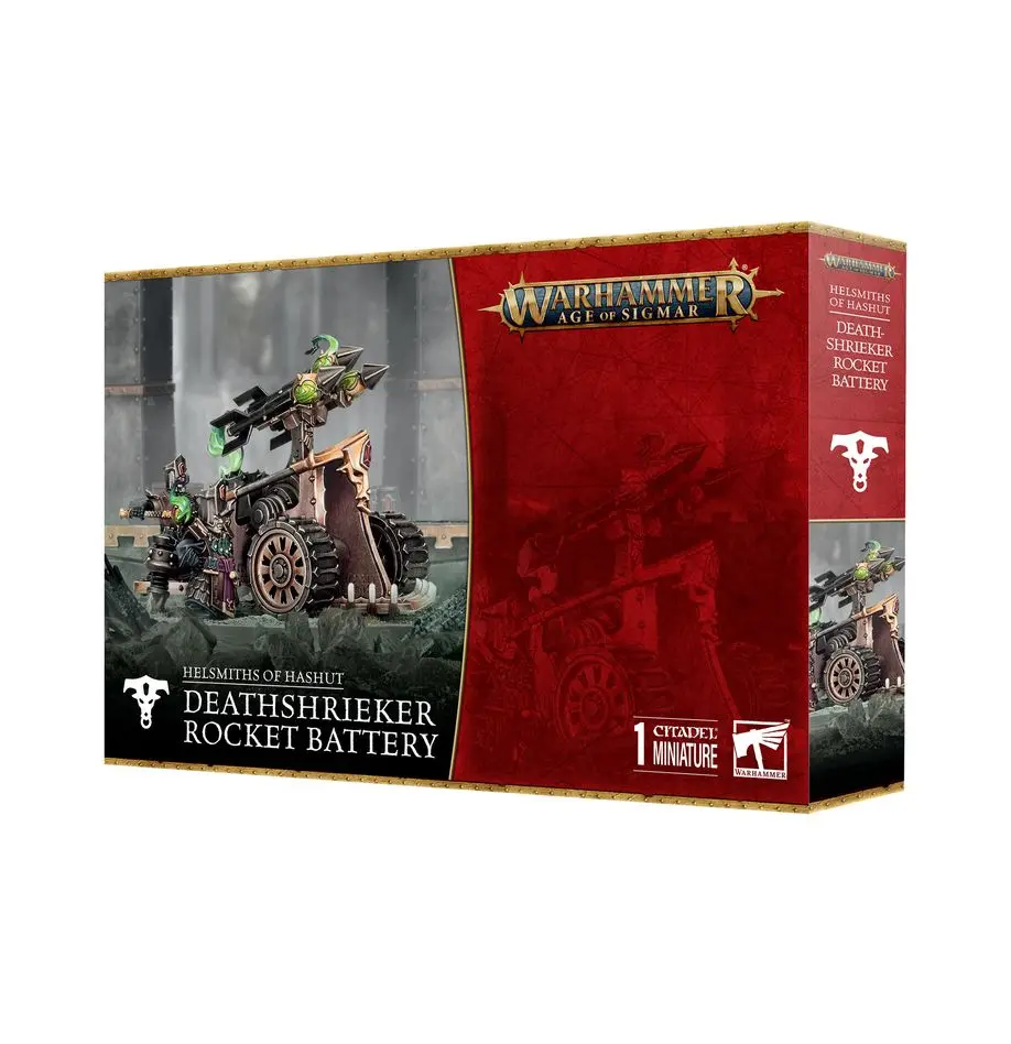 [5011921241668,Deathshrieker Rocket Battery,Helsmiths Of Hashut] Forgeruines de Hashut : Lance-fusées Hurlemort/Bombarde de Tourment