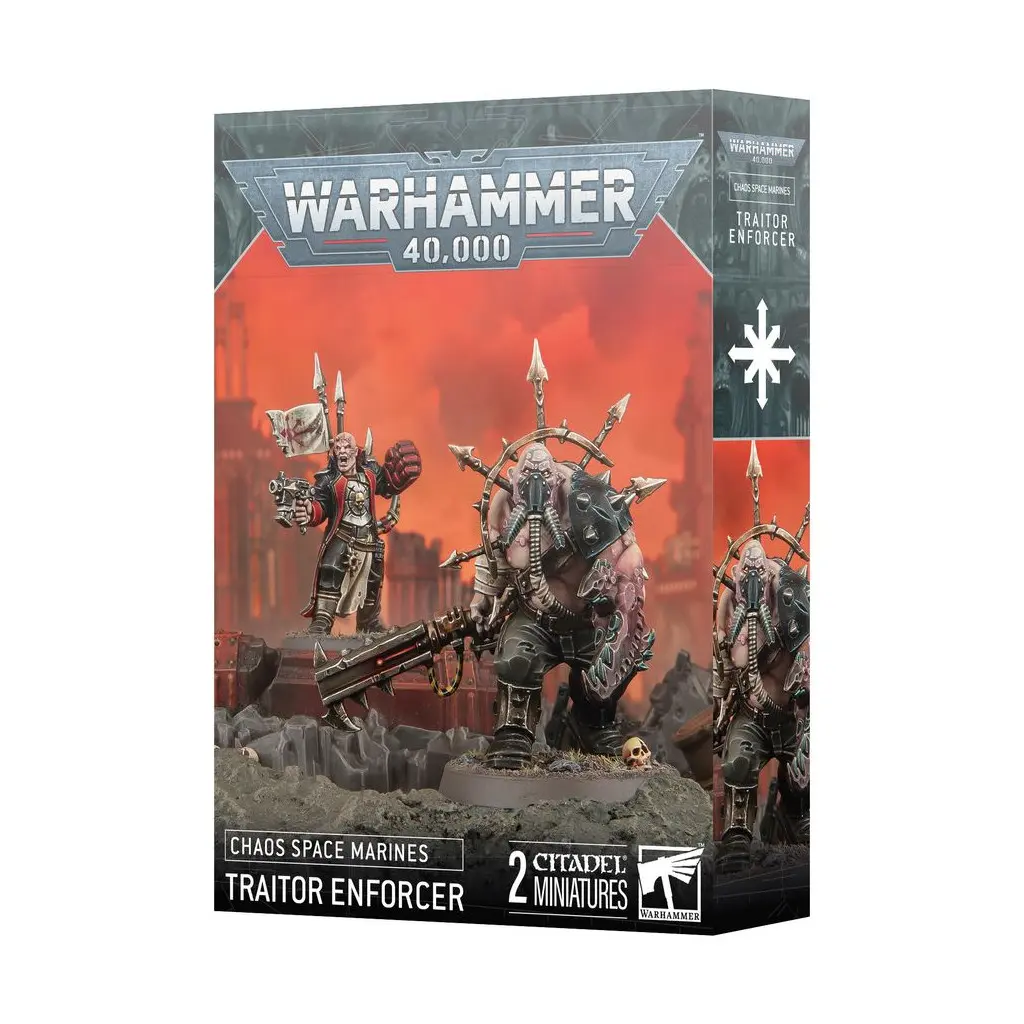 [5011921248438,Traitor Enforcer,Chaos Space Marines] Space Marines du Chaos - Accusateur Renégat
