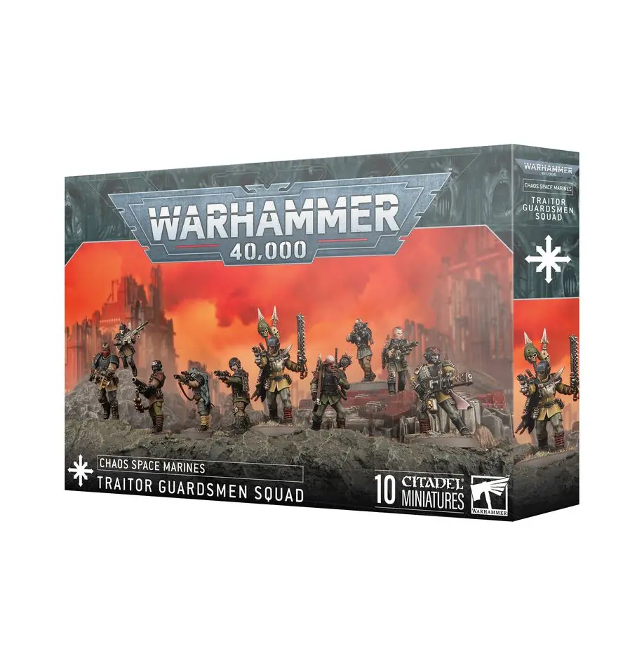 [5011921248421,Traitor Guardsmen Squad,Chaos Space Marines] Space Marines du Chaos - Escouade de Gardes Renégats