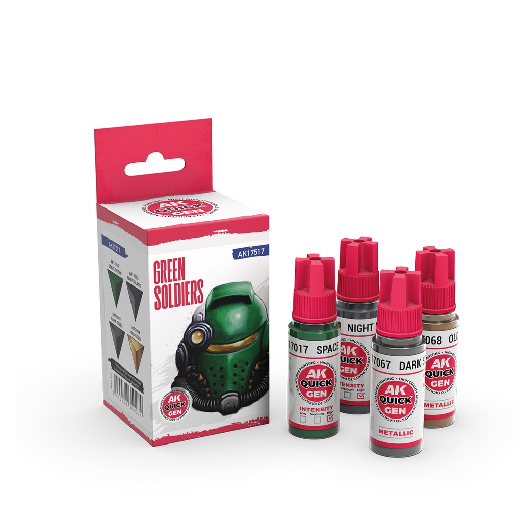 [8435568350274,AK17517] Green Soldiers (Quick Gen Set)