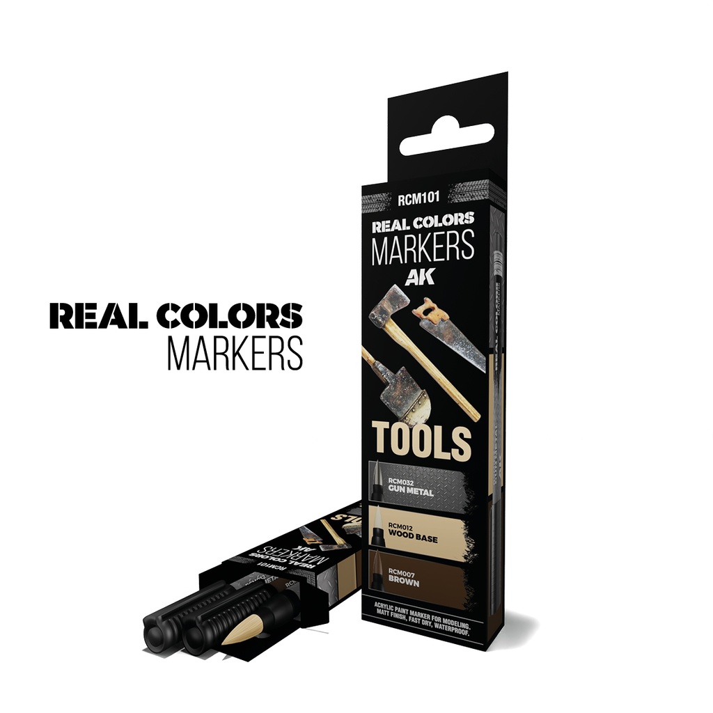 [8435568339125,RCM101] Tools - Set 3 Real Colors Markers