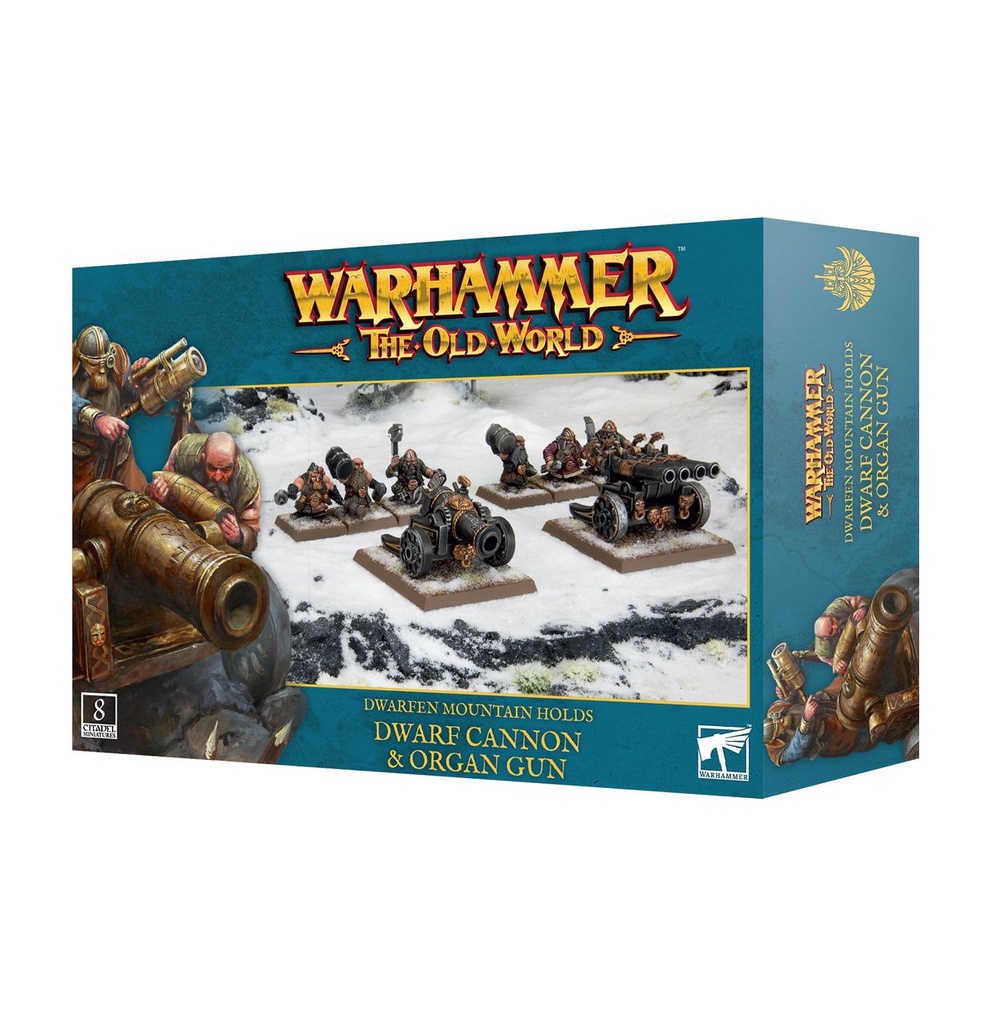 [5011921206841,Dwarf Cannon & Organ Gun,Dwarfen Mountain Holds] Canon et canon-orgue nains