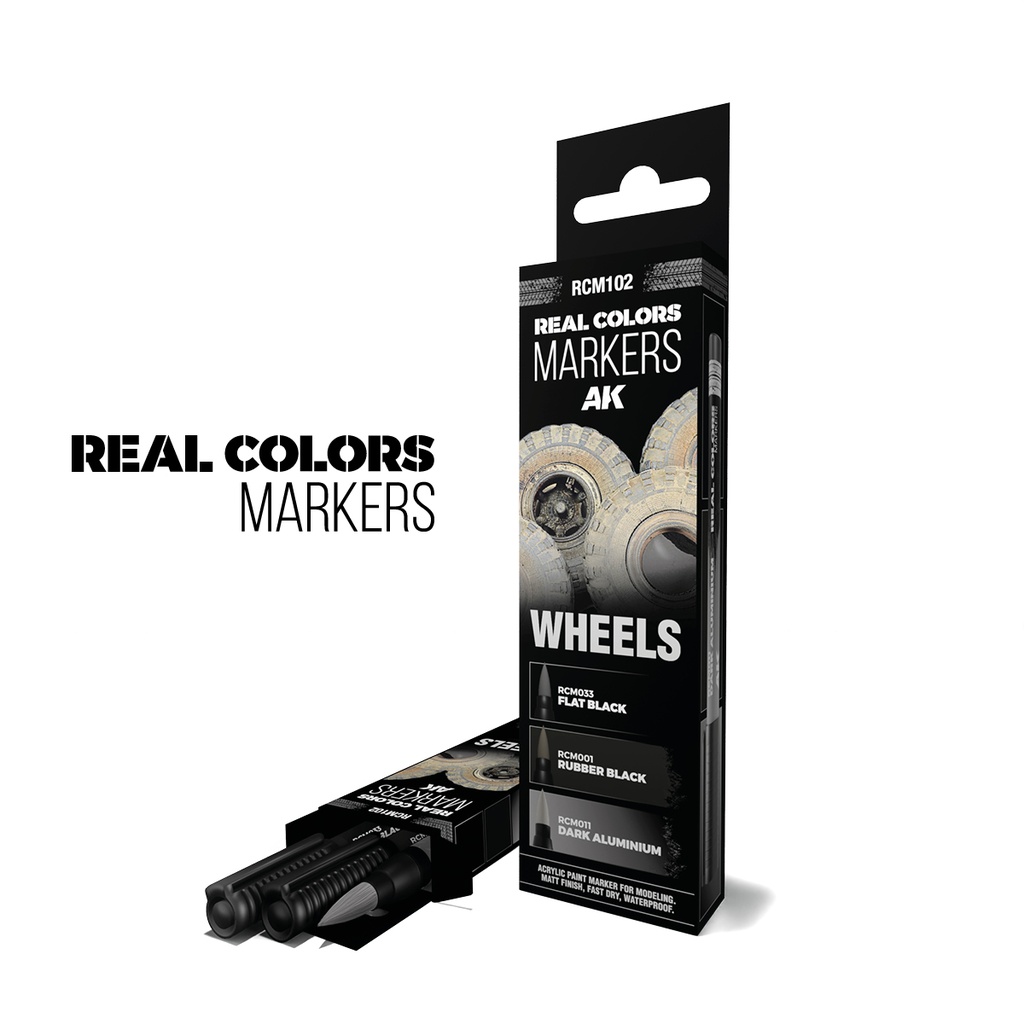 [8435568339132,RCM102] Wheels - Set 3 Real Colors Markers