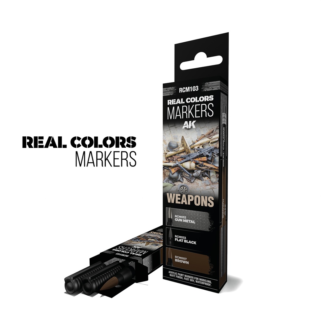 [8435568339149,RCM103] Weapons - Set 3 Real Colors Markers