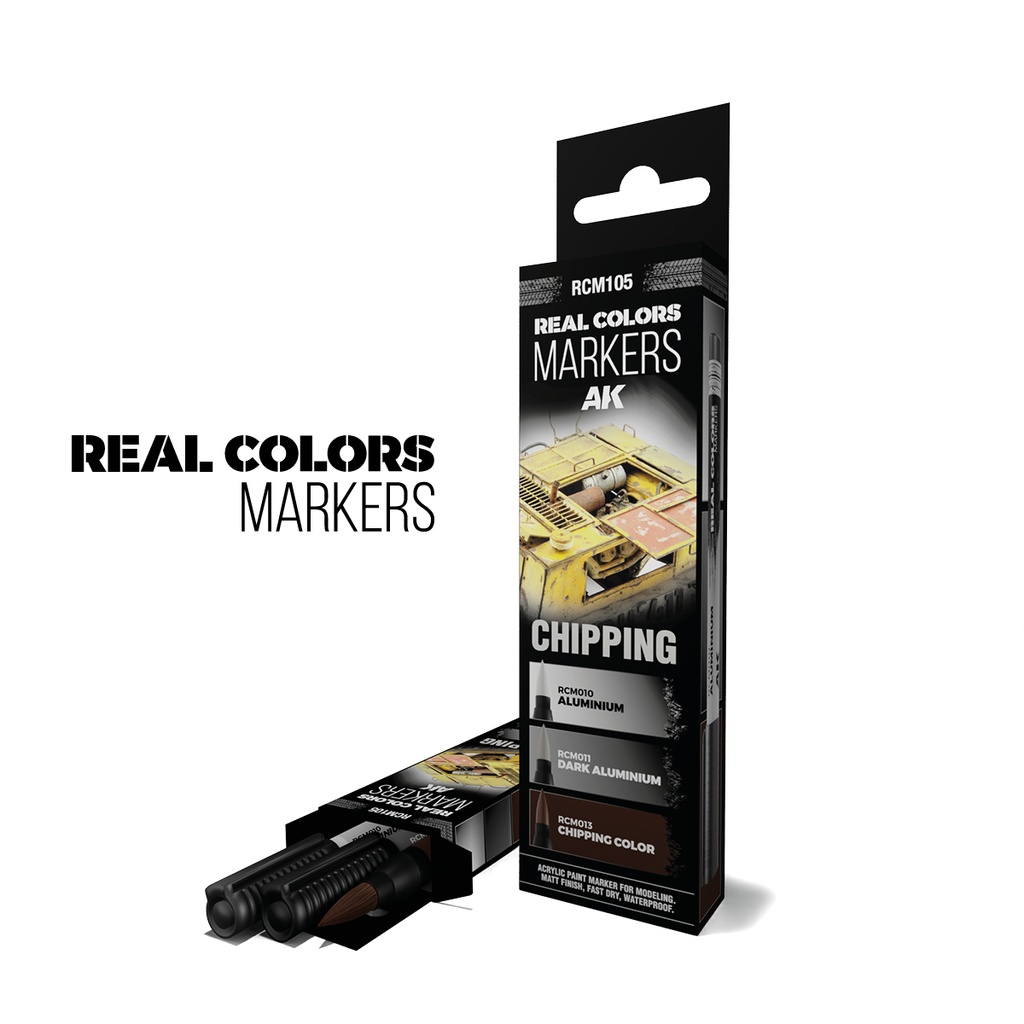Chipping - Set 3 Real Colors Markers
