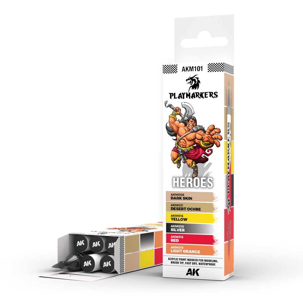 [8435568338890,AKM101] HEROES - PLAYMARKER SET