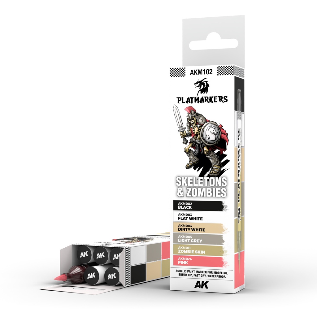 [8435568338906,AKM102] SKELETONS &amp; ZOMBIES - PLAYMARKER SET