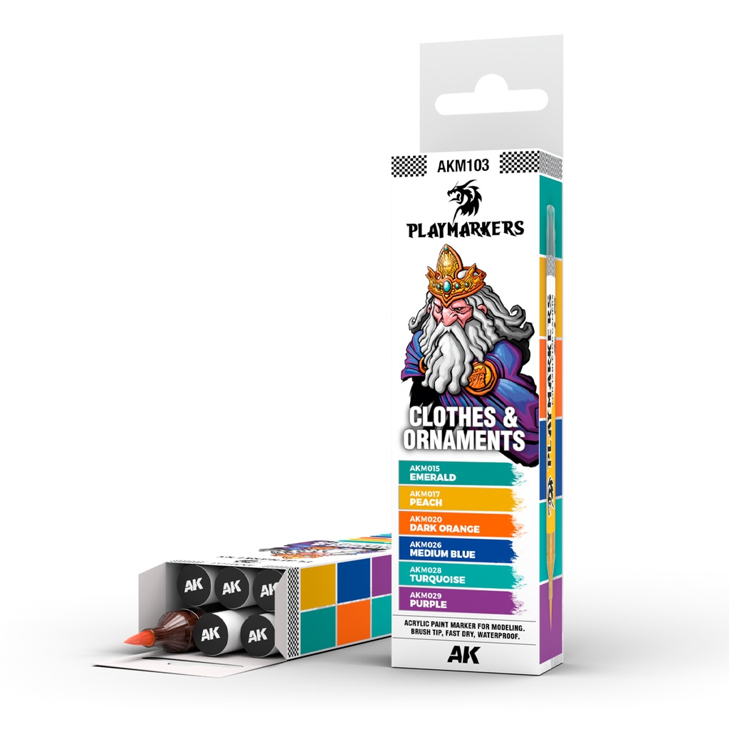 [8435568338913,AKM103] CLOTHES &amp; ORNAMENTS - PLAYMARKER SET