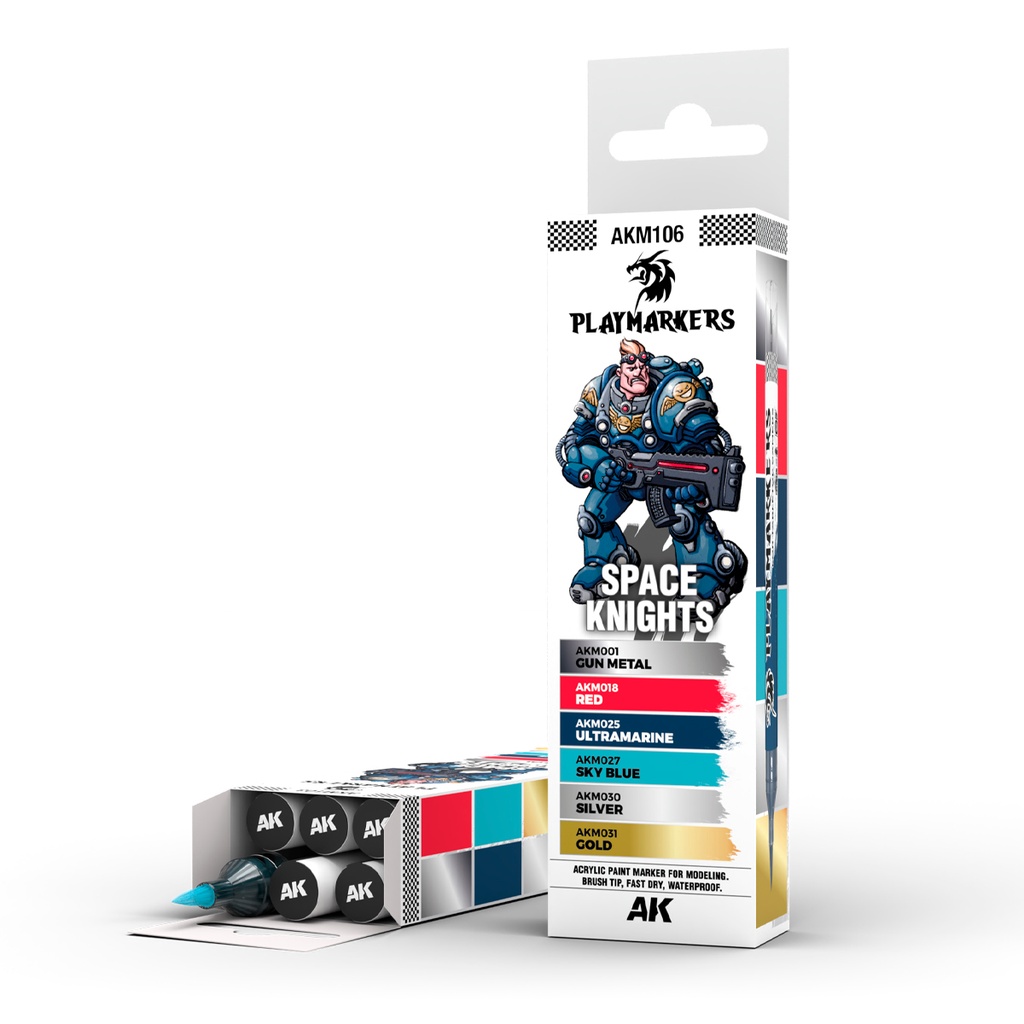 [8435568338944,AKM106] SPACE KNIGHTS - PLAYMARKER SET