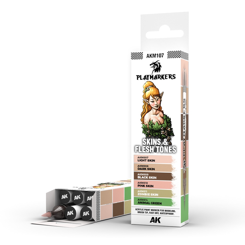 [8435568338951,AKM107] SKINS &amp; FLESH TONES - PLAYMARKER SET