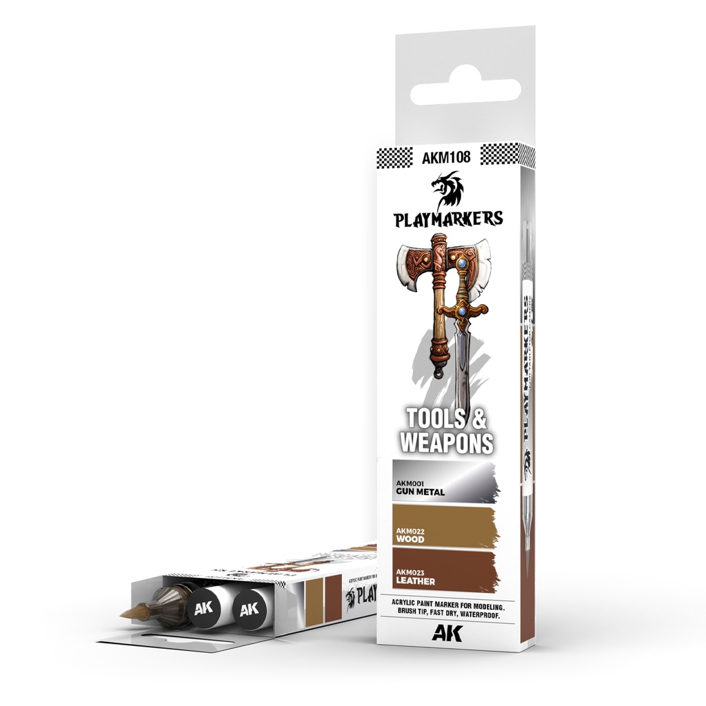 [8435568338968,AKM108] TOOLS & WEAPONS - PLAYMARKER SET