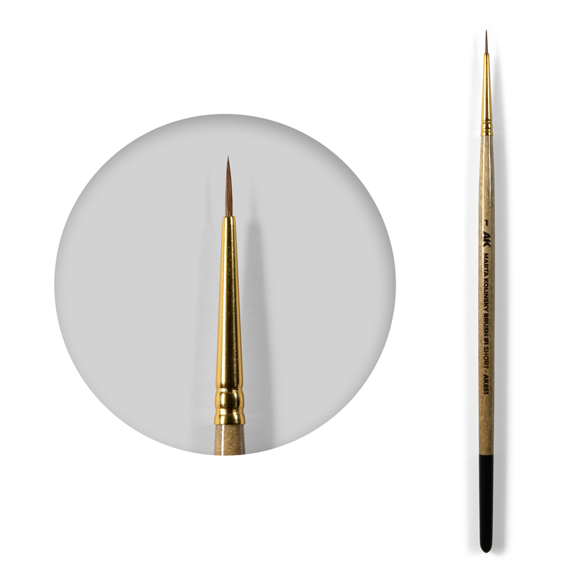 [8435568339095,AK851] Marta Kolinsky Brush #1 Short
