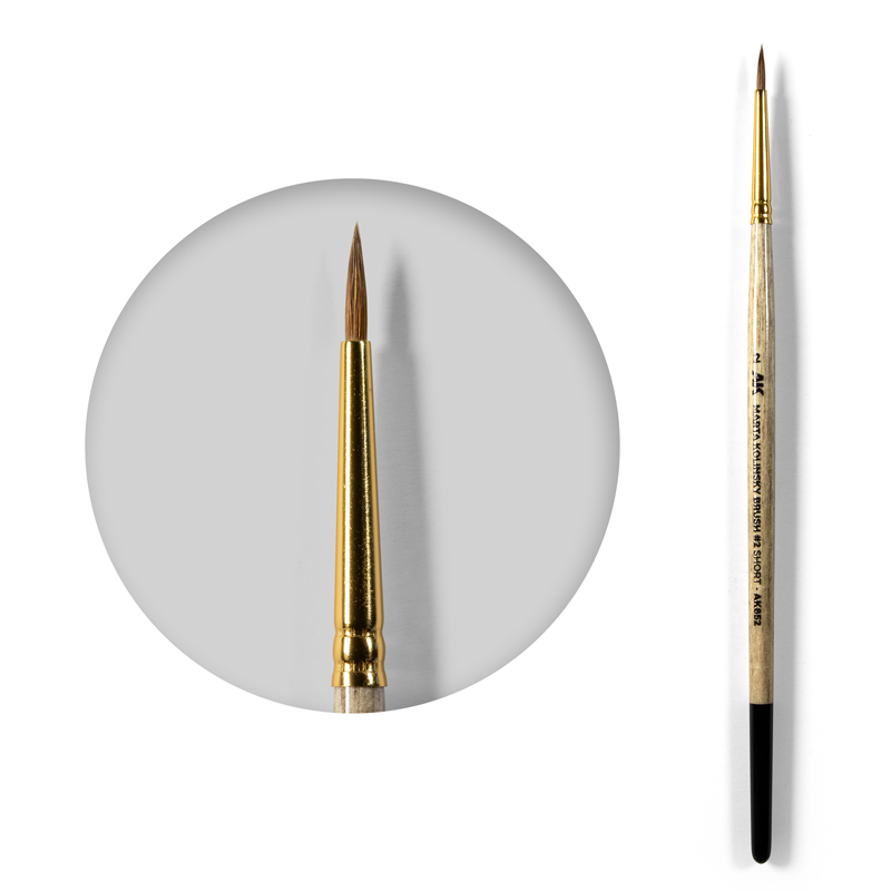 [8435568339101,AK852] Marta Kolinsky Brush #2 Short