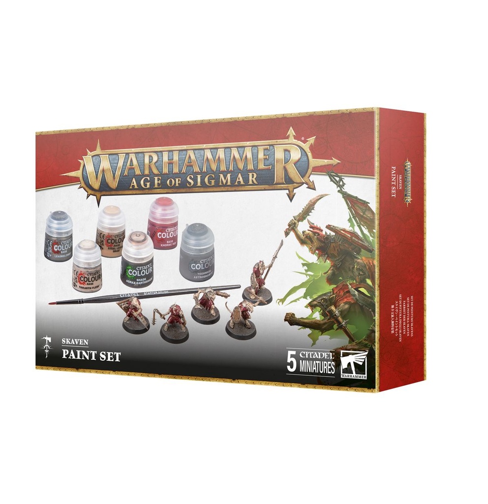 [5011921219308,60-09,Age of Sigmar,Skaven] Aos Skaven + Paint Set Ger/Fre/Ita/Dut
