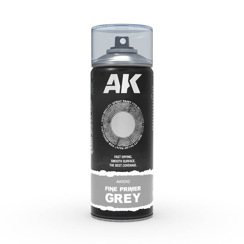[8436564926333,AK1010,spray,bombe,sous-couche] Fine Primer Grey Spray 400 mL