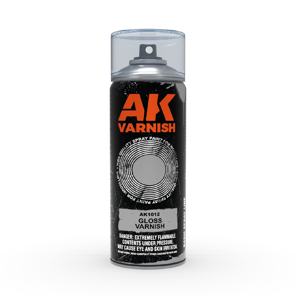 [8436564926357,AK1012,spray,bombe,sous-couche] Gloss Varnish Spray 400 mL
