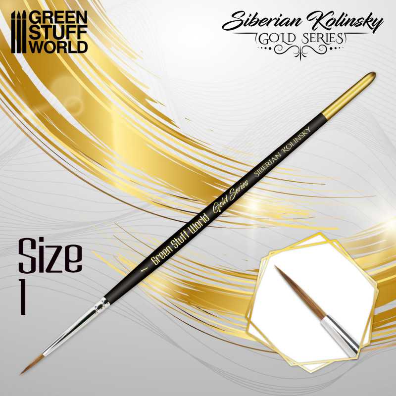 [8436574507171,Siberian Kolinsky Brus] GOLD SERIES Pinceau Kolinsky Sibérien - 1