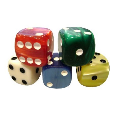 [3700325029461] 100 dés marbrés 20 mm