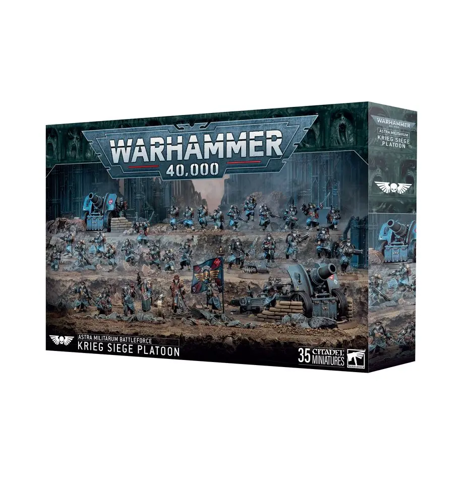 [5011921258222,Astra Militarum,Battleforce Krieg siege platoon] Astra Militarum : Battleforce - Peloton de siège de Krieg