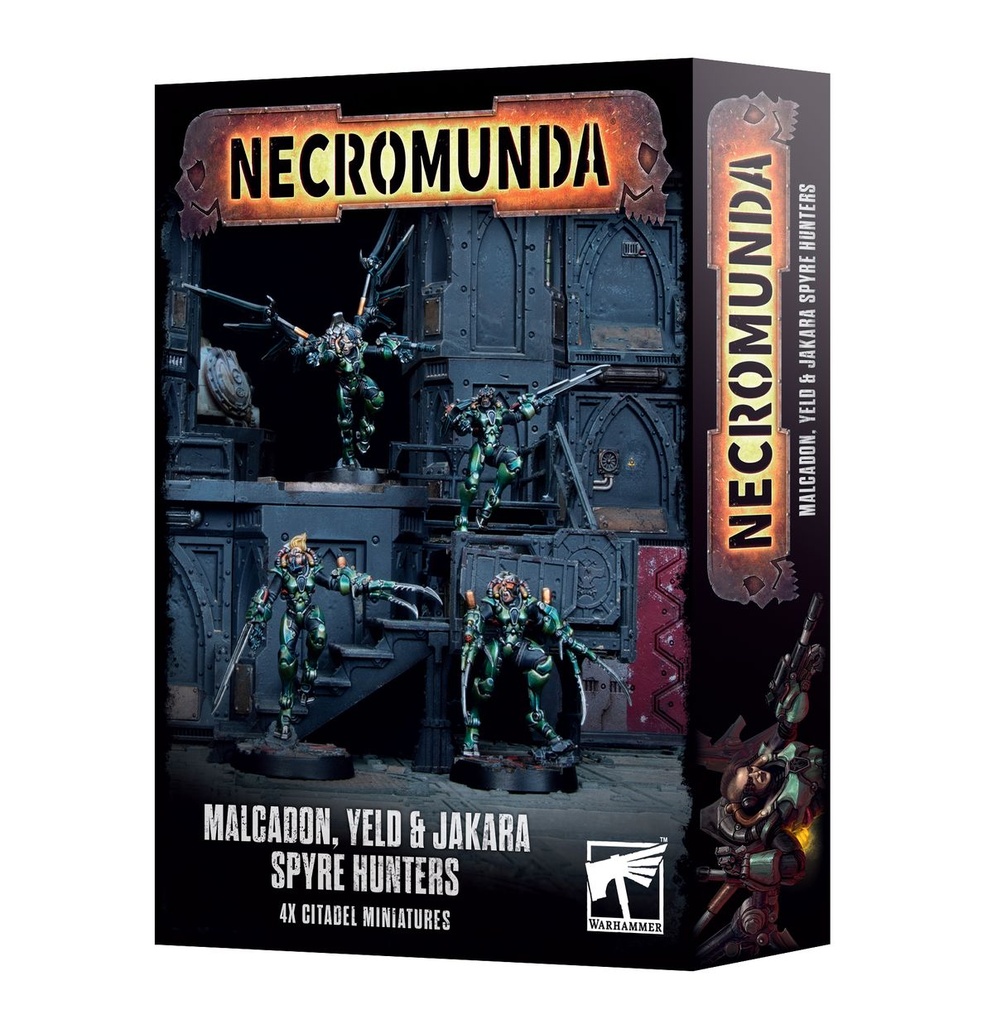 [5011921218684,301-44,99120599072,Necromunda,Spyrers] Spyrers - Malcadon Yeld & Jakara Spyre Hunter