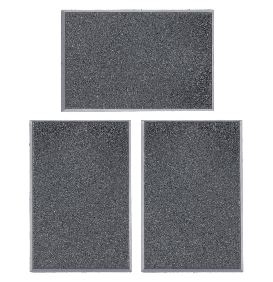 [5011921215546,bases rectangular,socles rectangulaires] Socles Rectangulaires Citadel de 40mm x 60mm