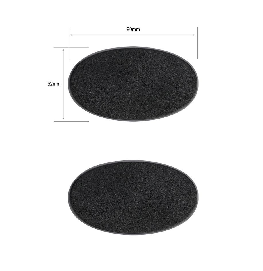 [5011921064663,bases oval,socles ovals] Socles Ovales Citadel 90x52mm