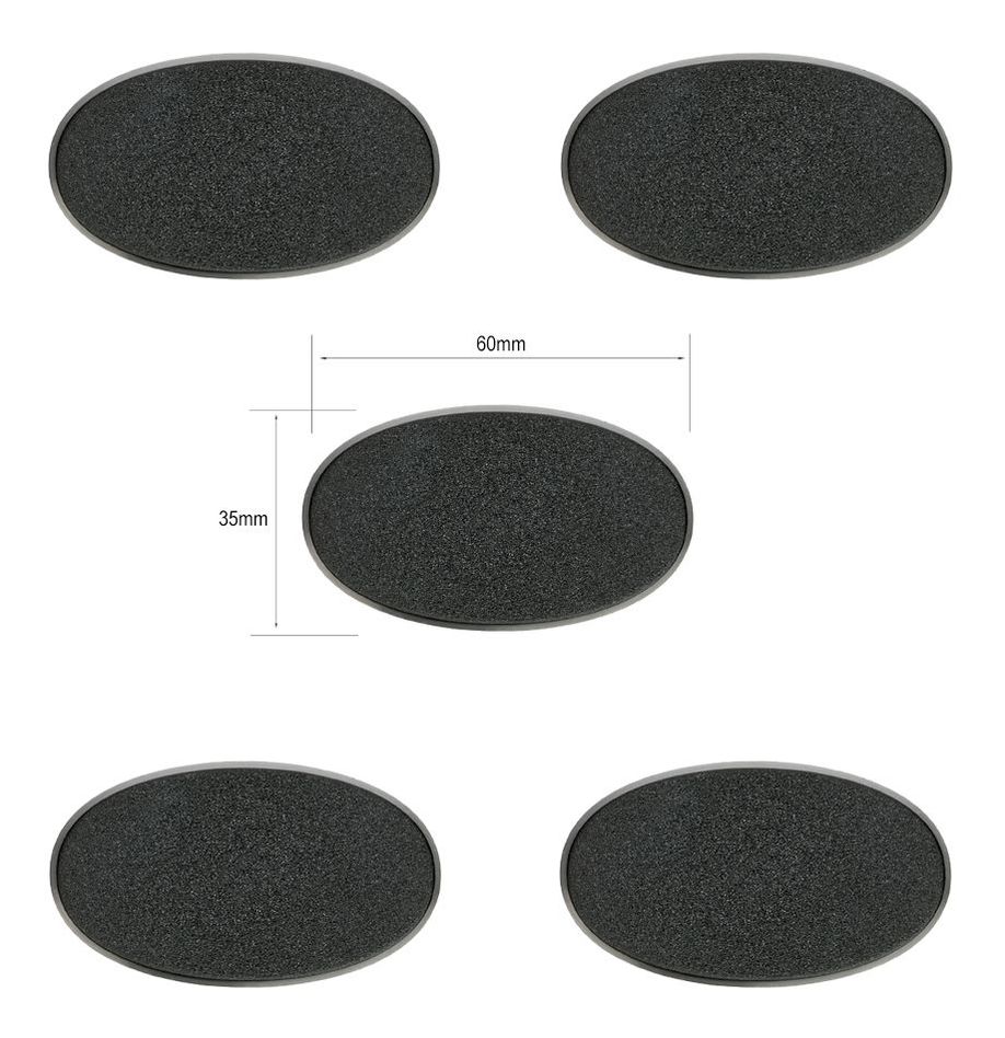 [5011921064656,bases oval,socles ovals] Socles Ovales Citadel 60x35mm