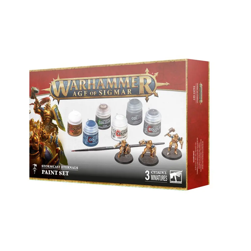 [5011921219346,60-10,Age of Sigmar,Stormcast Eternals] Aos S/E + Paint Set Ger/Fre/Ita/Dut/Cz/S