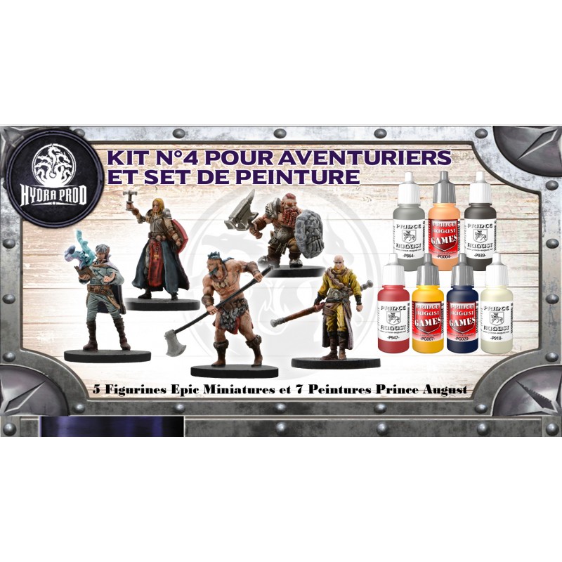Kit n°4 pour aventuriers et set de peinture