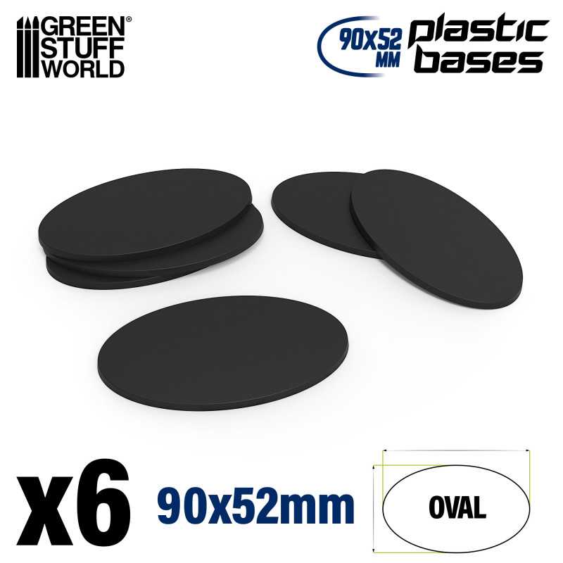 Socles plastiques ovales 90x52mm