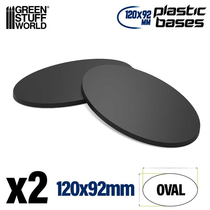Socles plastiques ovale 120x92mm