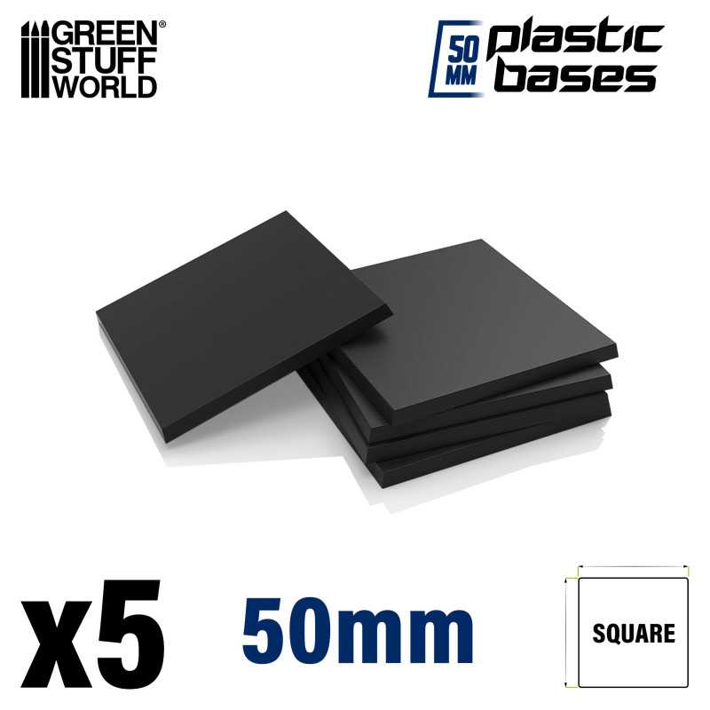 Socles carrés 50mm en Plastique